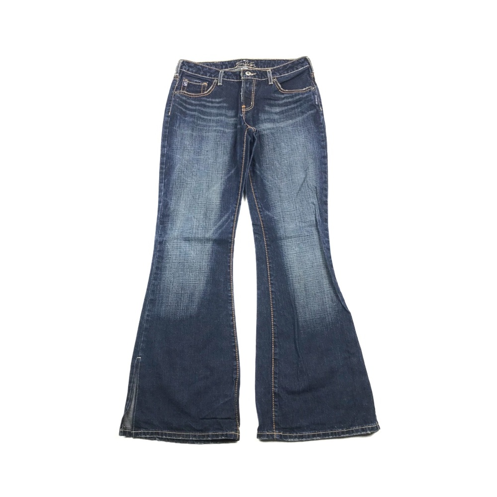 Vintage Silver Flare Jeans - Size 30W 33L
